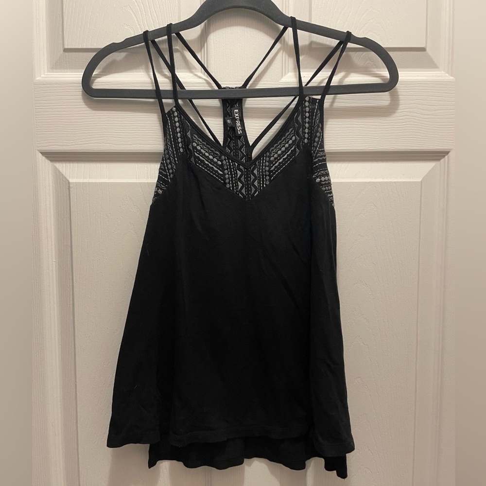 Express black tank top